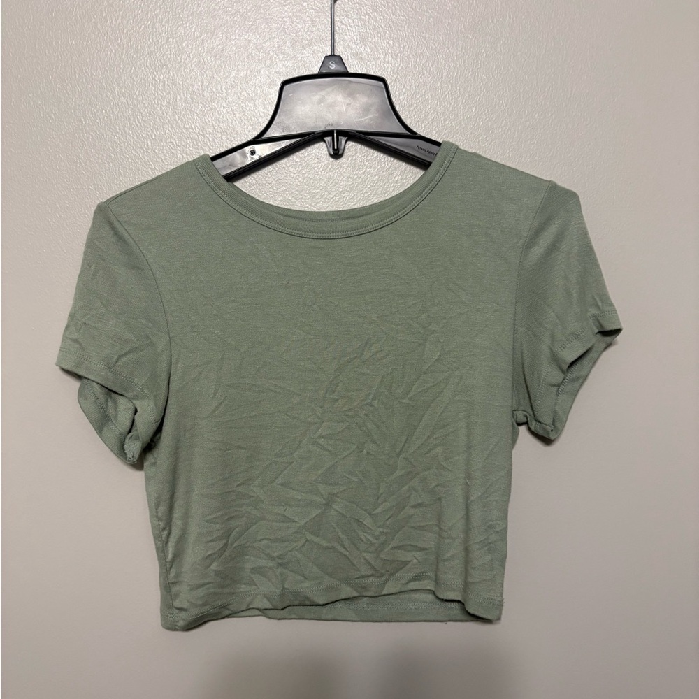 Zara Sage Green Women's Crop Top